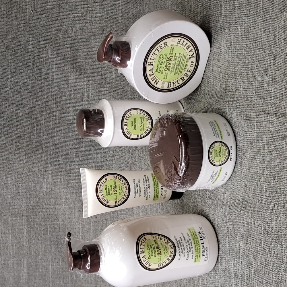 5 Piece Perlier Shea Butter With Coconut Milk Bath Body Set